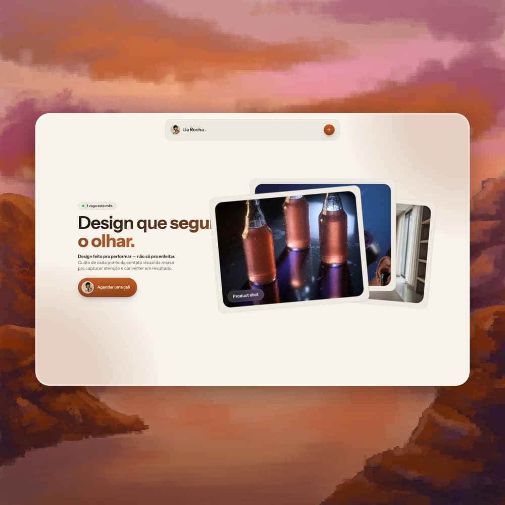 Prévia do template Creative Portfolio