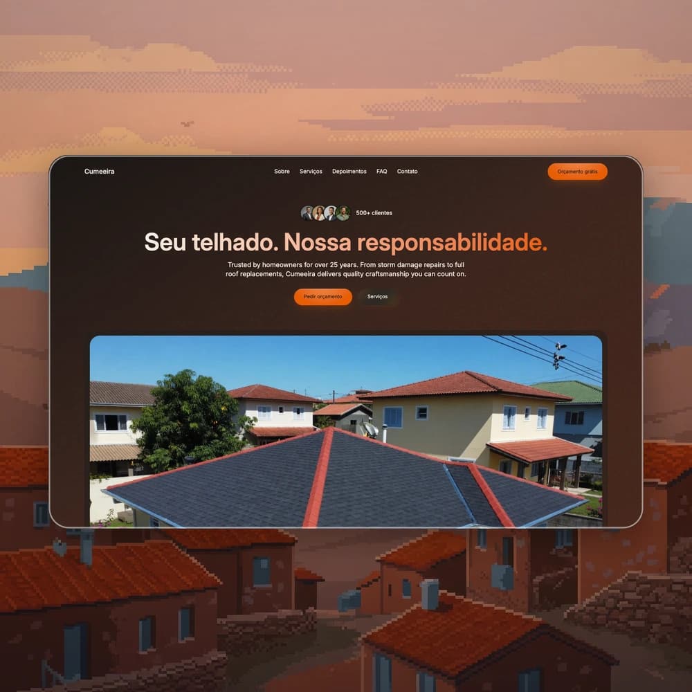 Prévia do template Cumeeira Telhados
